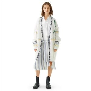 LOEWE Deer Oversized Cardigan Ecru NWT Small